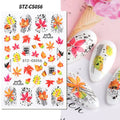 Halloween Nail Art Stickers - Pumpkin & Zombie Designs