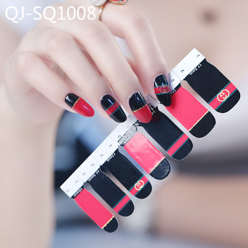 QJ Full Nail Stickers - DIY Nail Art Set of 14
