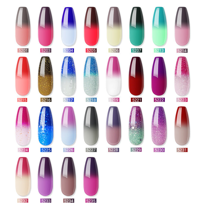 Color-Changing Gel Nail Polish - Long-Lasting UV Cure