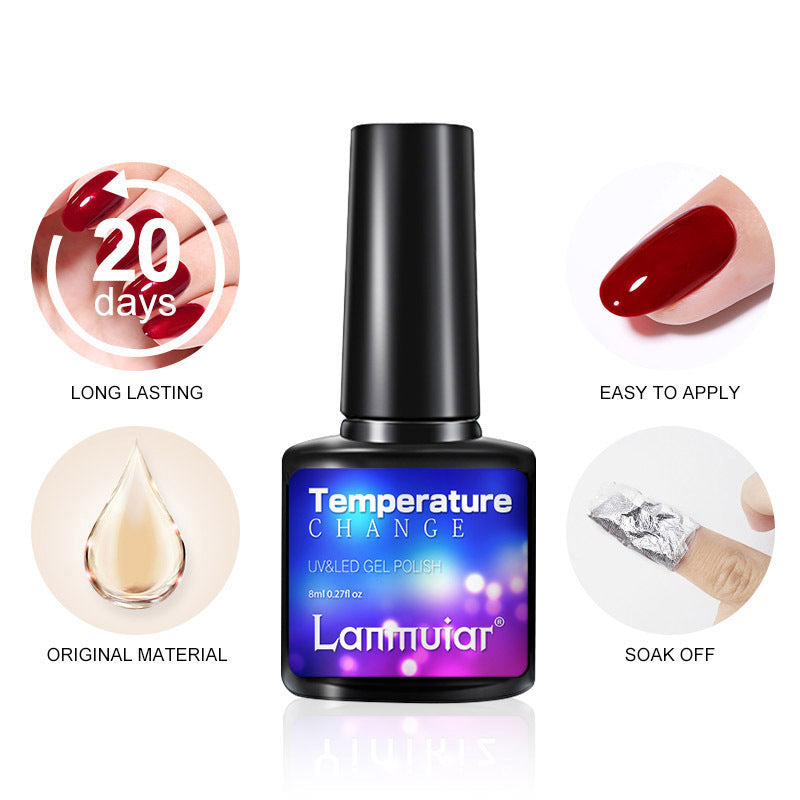 Color-Changing Gel Nail Polish - Long-Lasting UV Cure
