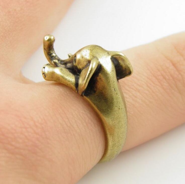 Vintage Adjustable Elephant Ring