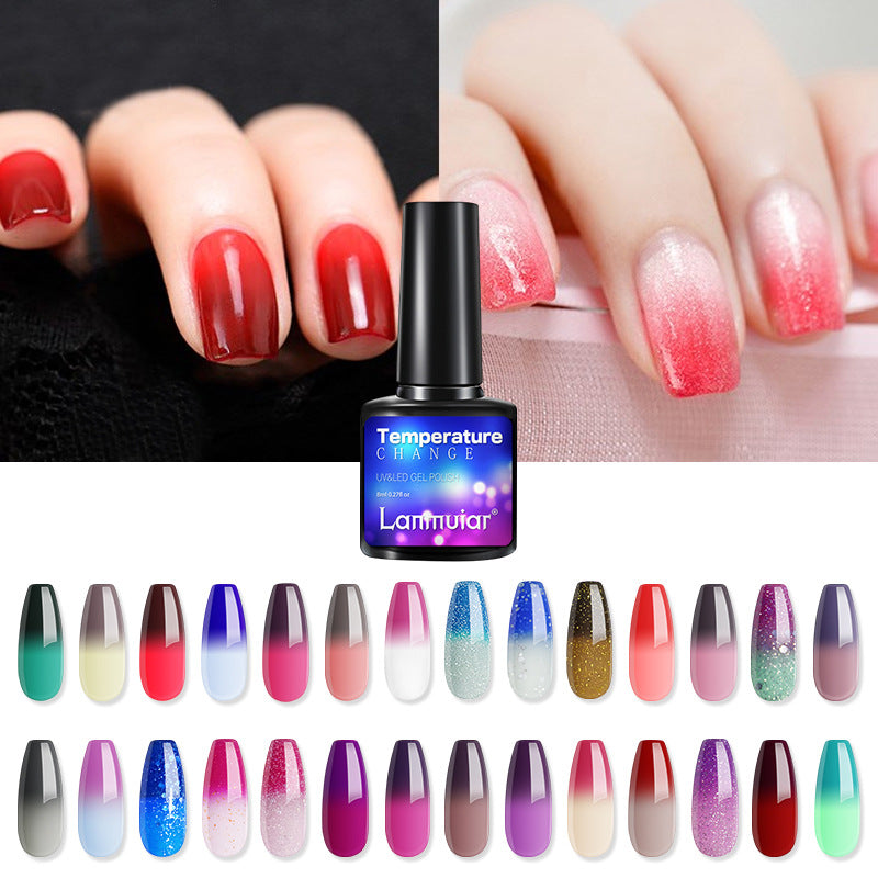 Color-Changing Gel Nail Polish - Long-Lasting UV Cure