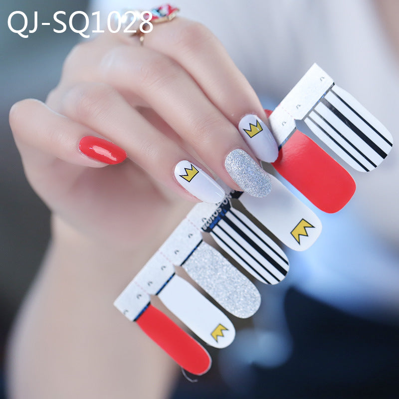 QJ Full Nail Stickers - DIY Nail Art Set of 14