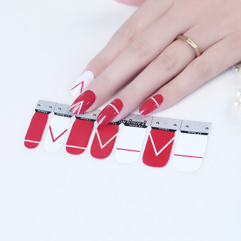 QJ Full Nail Stickers - DIY Nail Art Set of 14