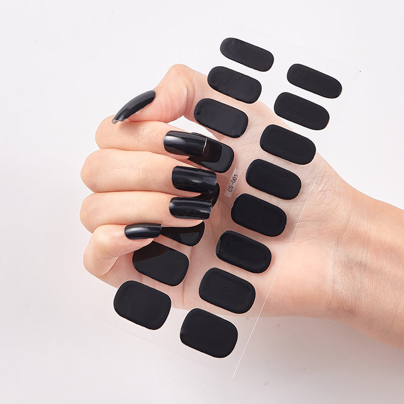 Pure Color 16 Nail Art Stickers Set