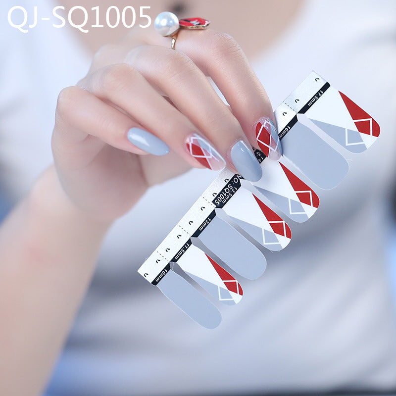 QJ Full Nail Stickers - DIY Nail Art Set of 14