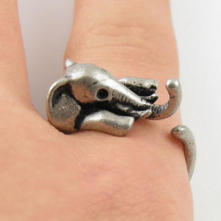 Vintage Adjustable Elephant Ring
